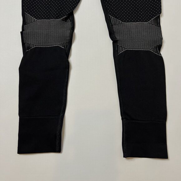 Carbon 38 Black White Leggings Polka Dot And Line Geometric Pattern XS Small - Picture 6 of 12